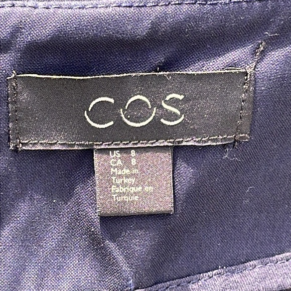 COS Cotton Wide Leg Cropped Trousers - Picture 16 of 16